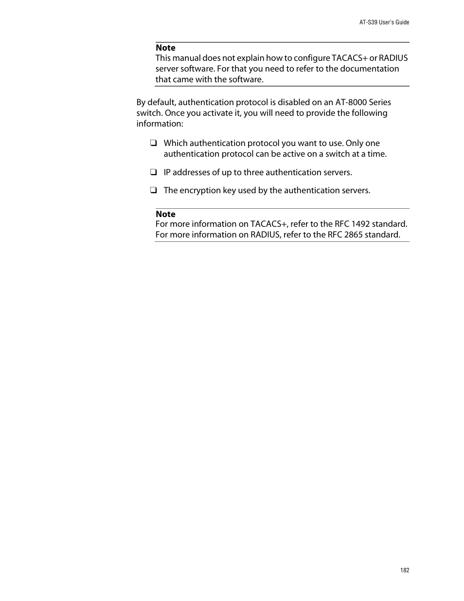 Allied Telesis AT-S39 User Manual | Page 182 / 299