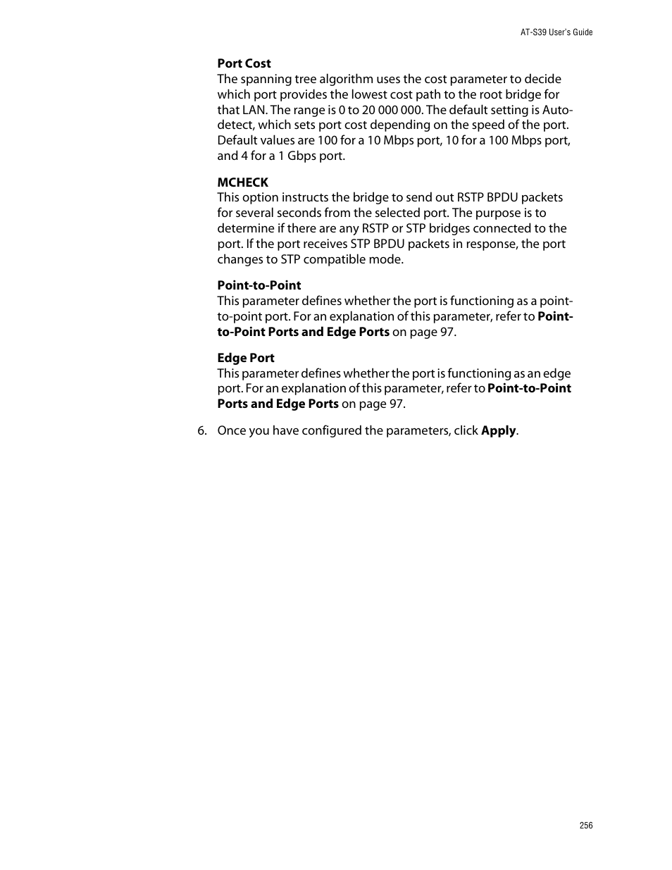 Allied Telesis AT-S39 User Manual | Page 256 / 299