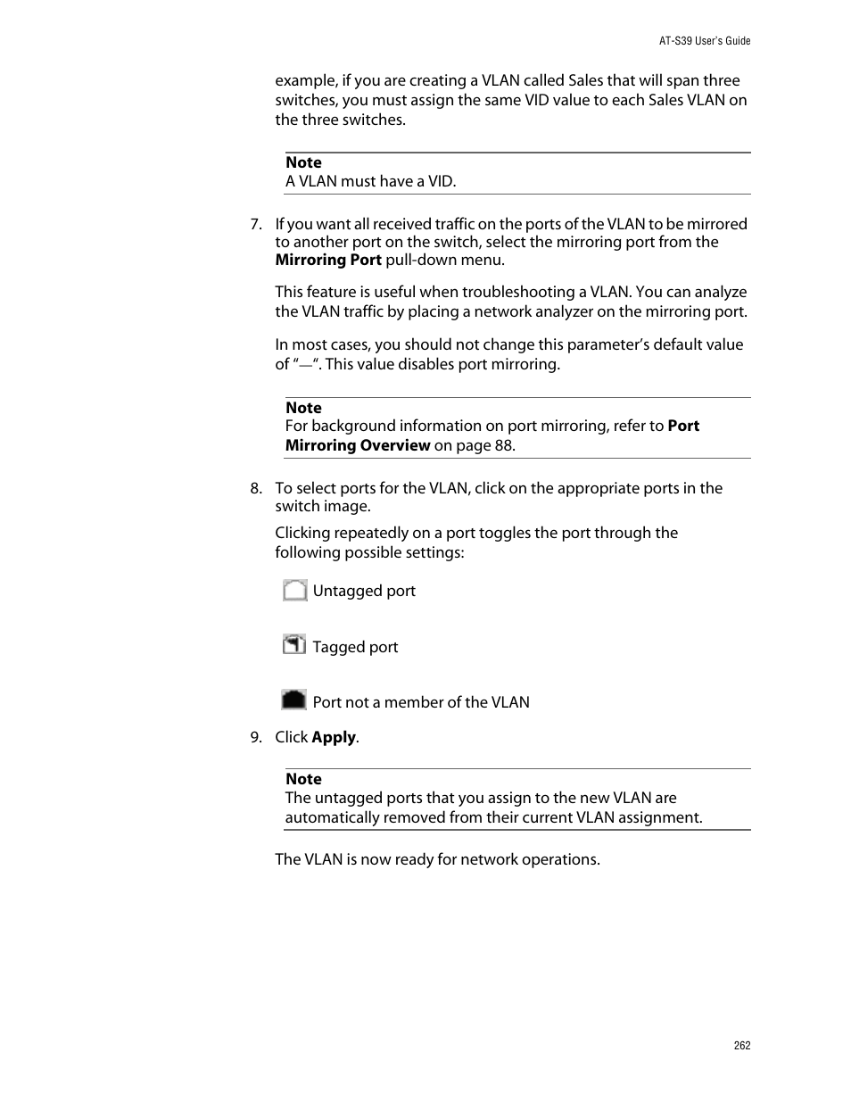 Allied Telesis AT-S39 User Manual | Page 262 / 299