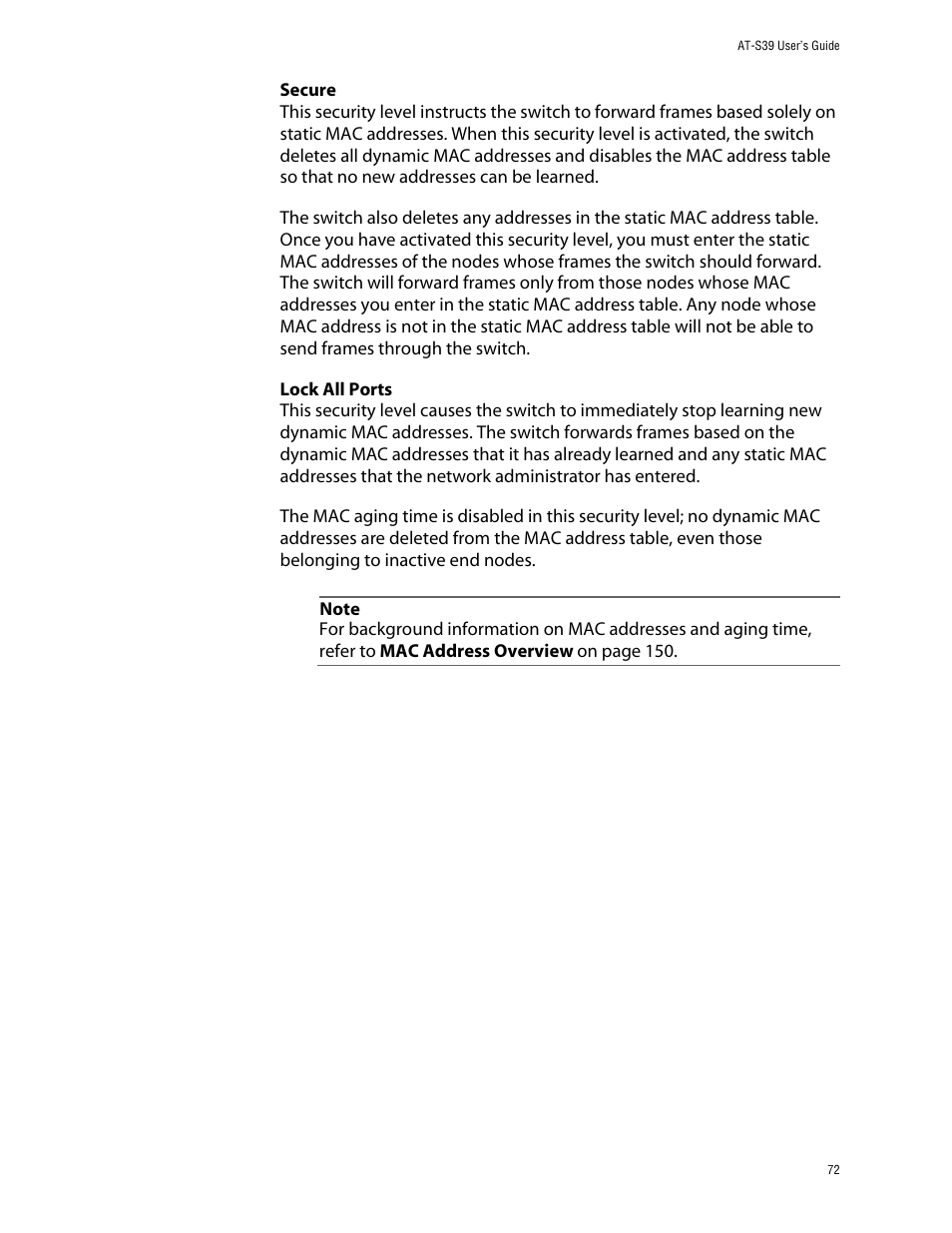 Allied Telesis AT-S39 User Manual | Page 72 / 299