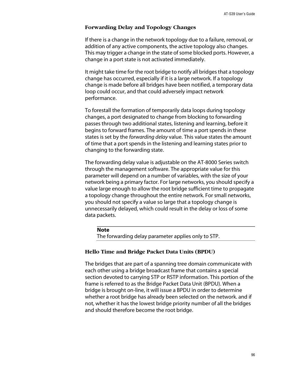 Allied Telesis AT-S39 User Manual | Page 96 / 299