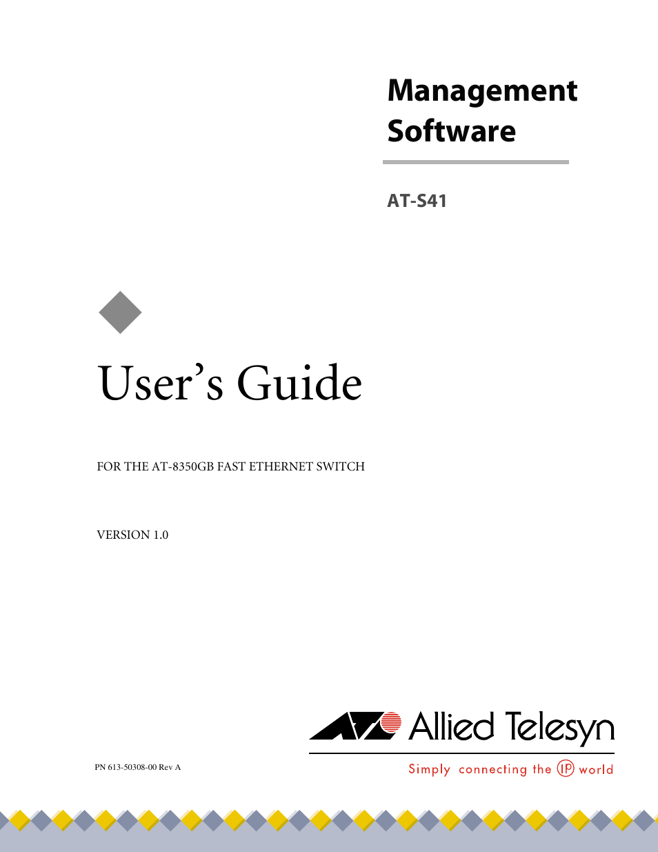 Allied Telesis AT-S41 User Manual | 233 pages