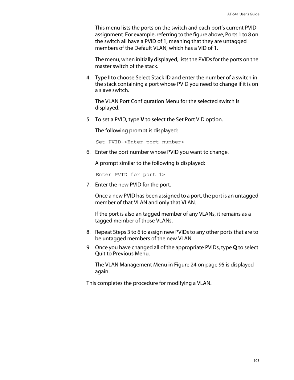 Allied Telesis AT-S41 User Manual | Page 103 / 233