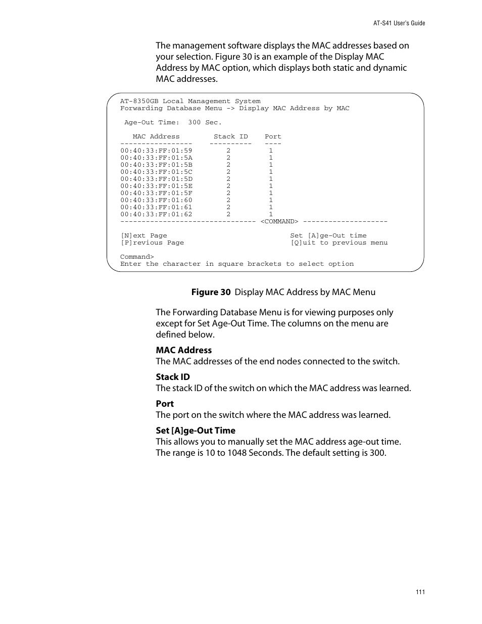 Allied Telesis AT-S41 User Manual | Page 111 / 233