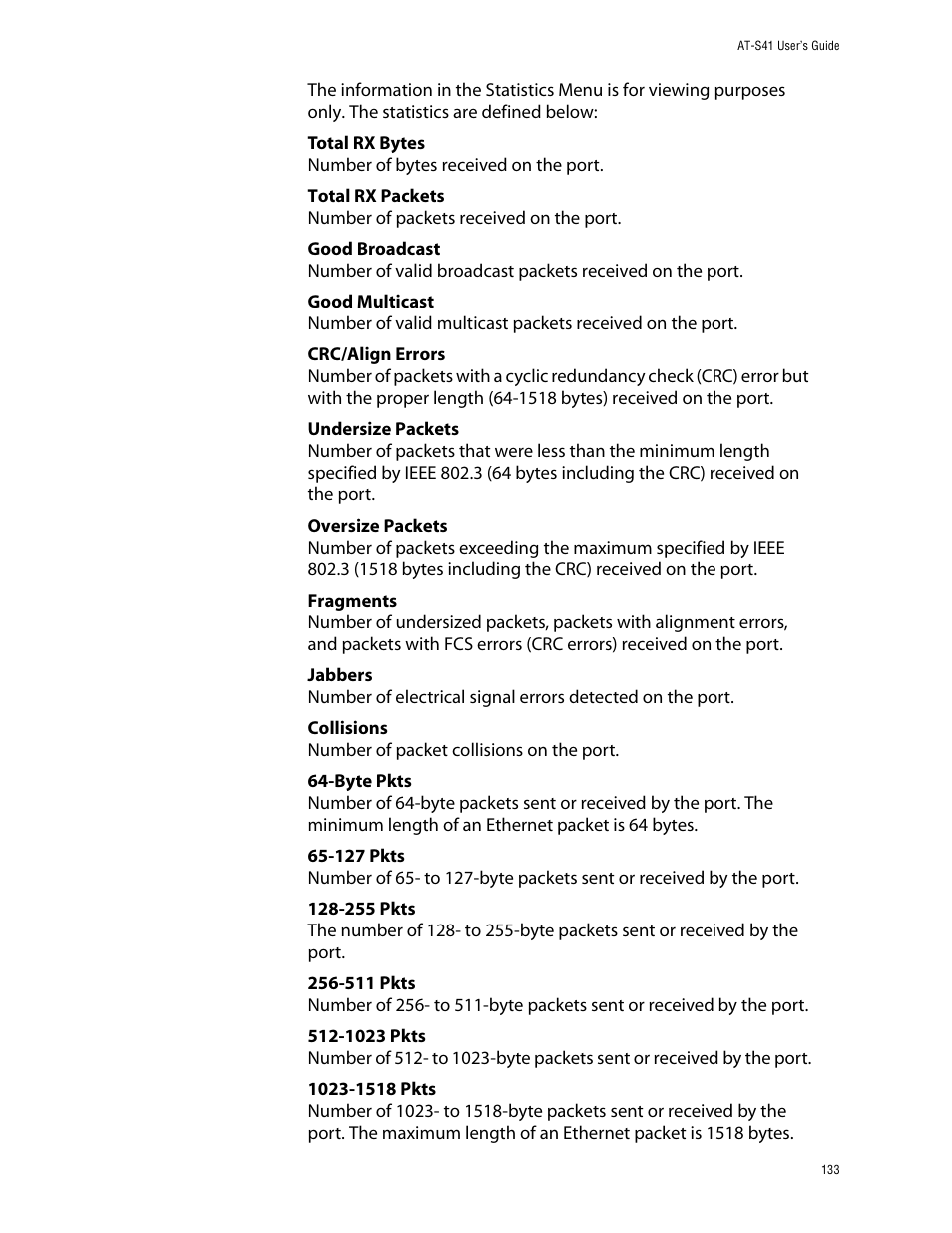 Allied Telesis AT-S41 User Manual | Page 133 / 233