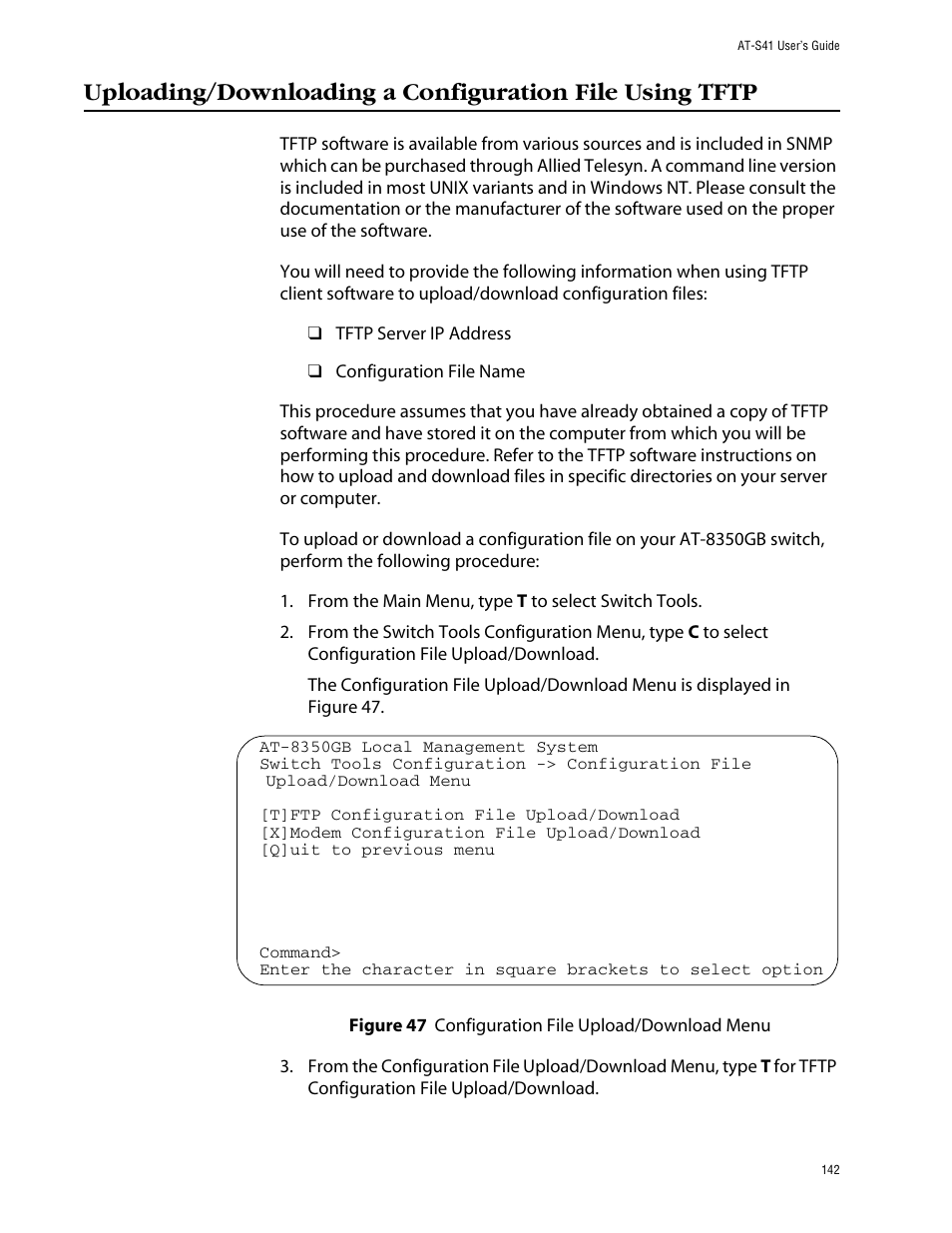 Allied Telesis AT-S41 User Manual | Page 142 / 233