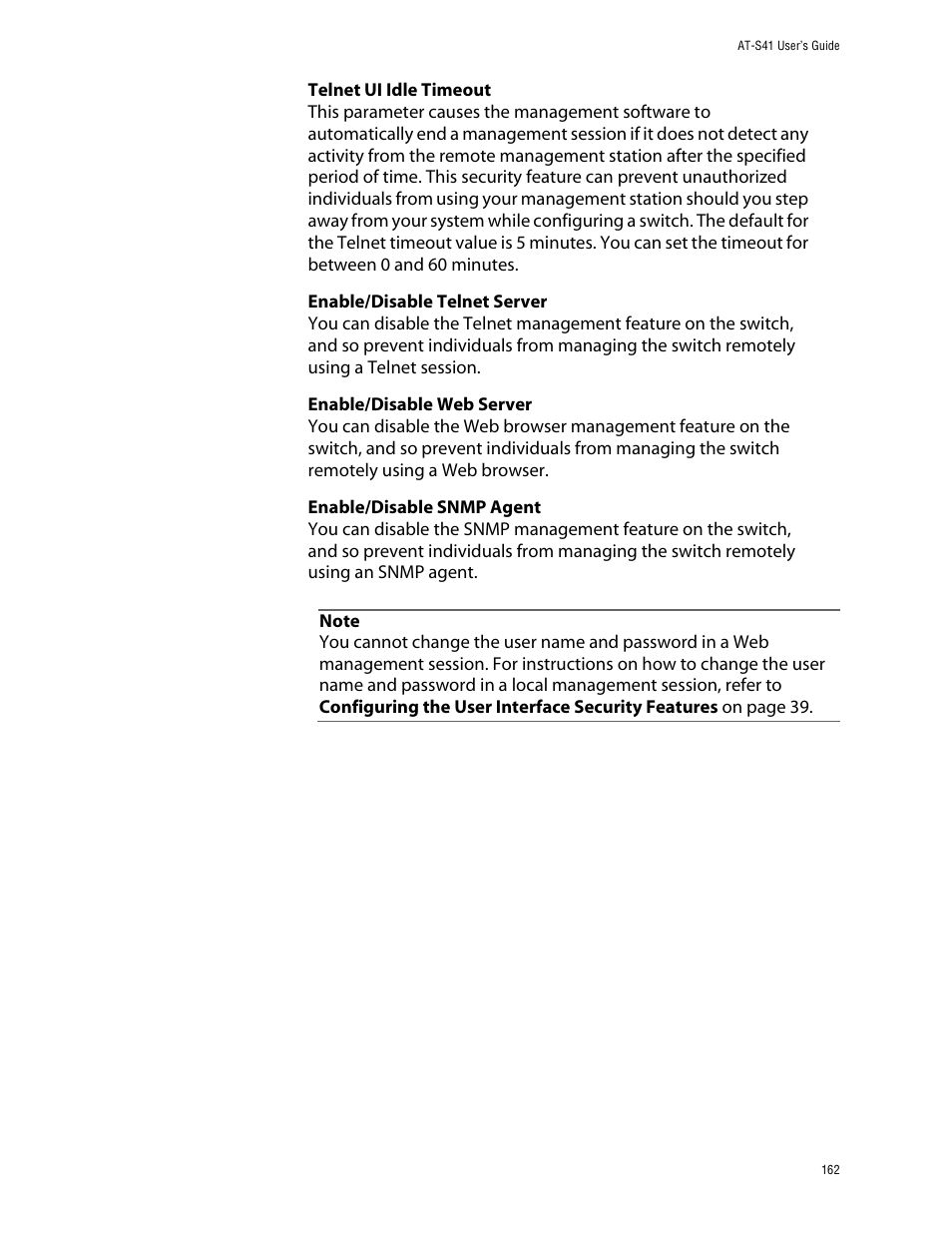 Allied Telesis AT-S41 User Manual | Page 162 / 233