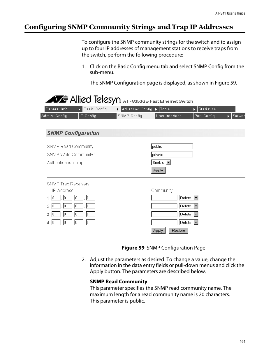 Allied Telesis AT-S41 User Manual | Page 164 / 233