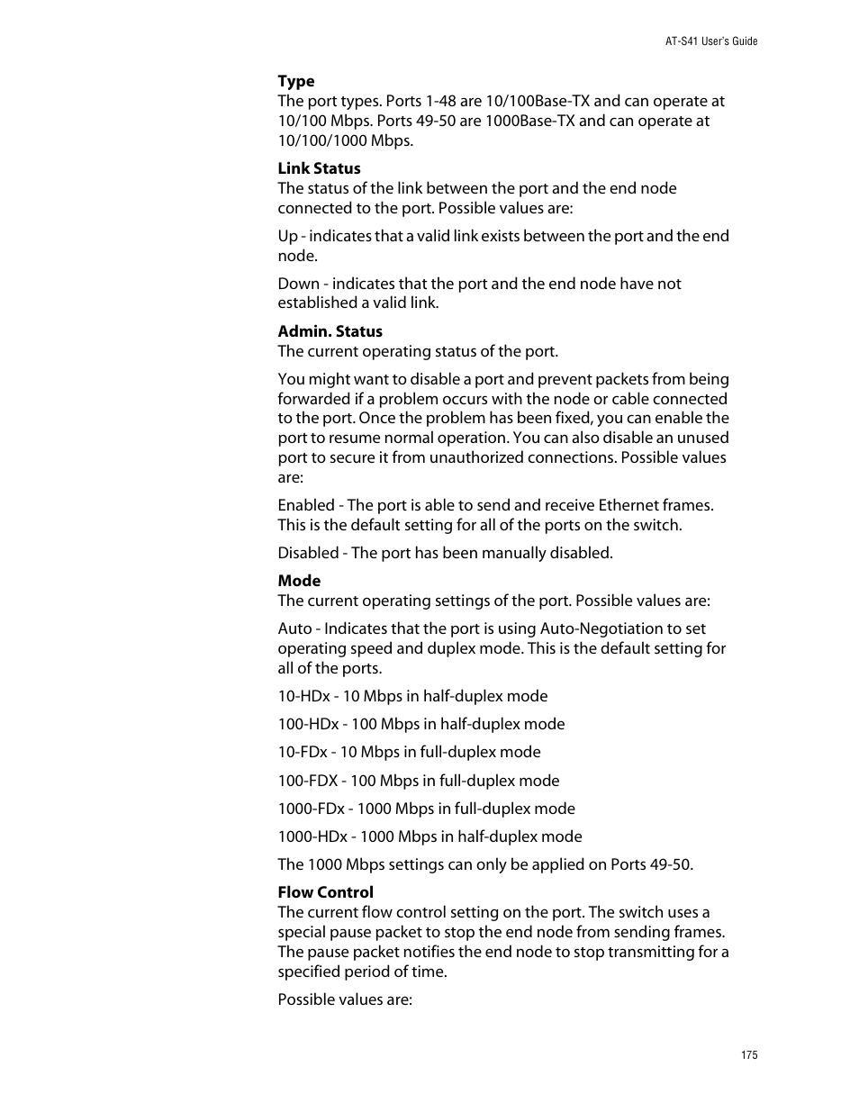 Allied Telesis AT-S41 User Manual | Page 175 / 233