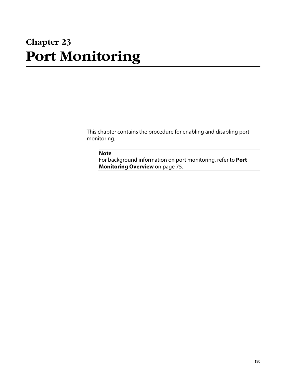 Chapter 23, Port monitoring | Allied Telesis AT-S41 User Manual | Page 190 / 233
