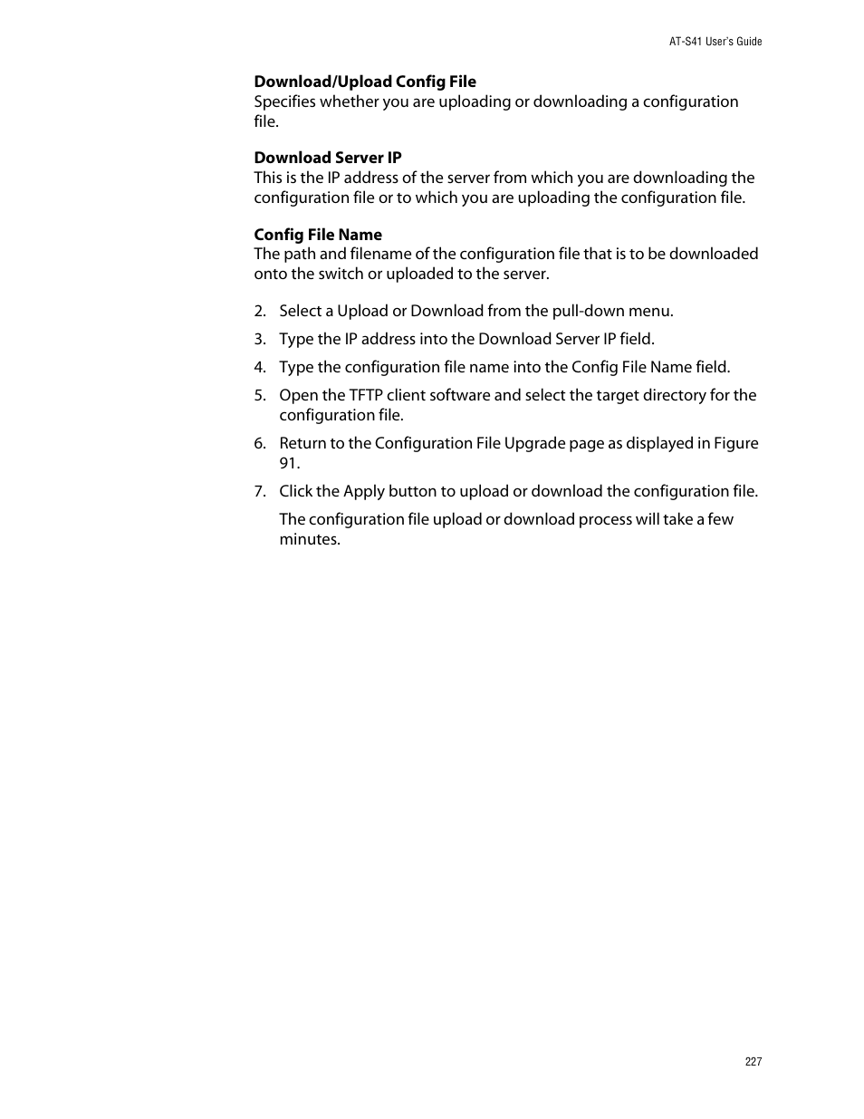 Allied Telesis AT-S41 User Manual | Page 227 / 233