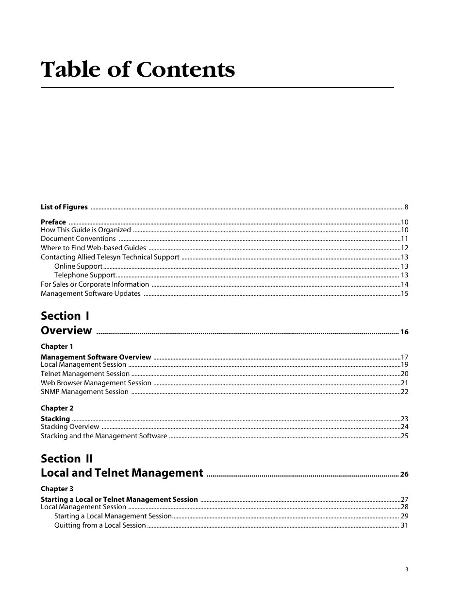 Allied Telesis AT-S41 User Manual | Page 3 / 233