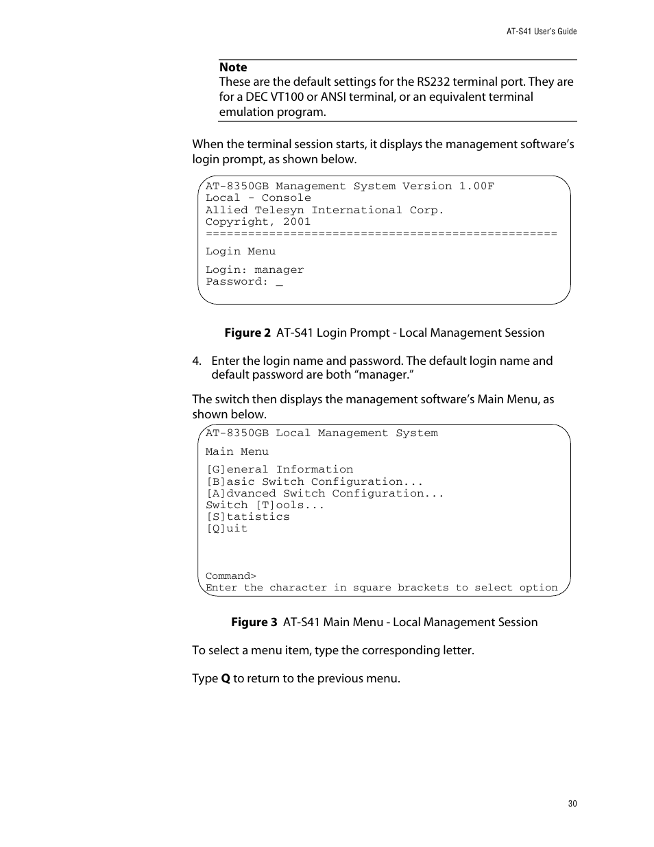 Allied Telesis AT-S41 User Manual | Page 30 / 233