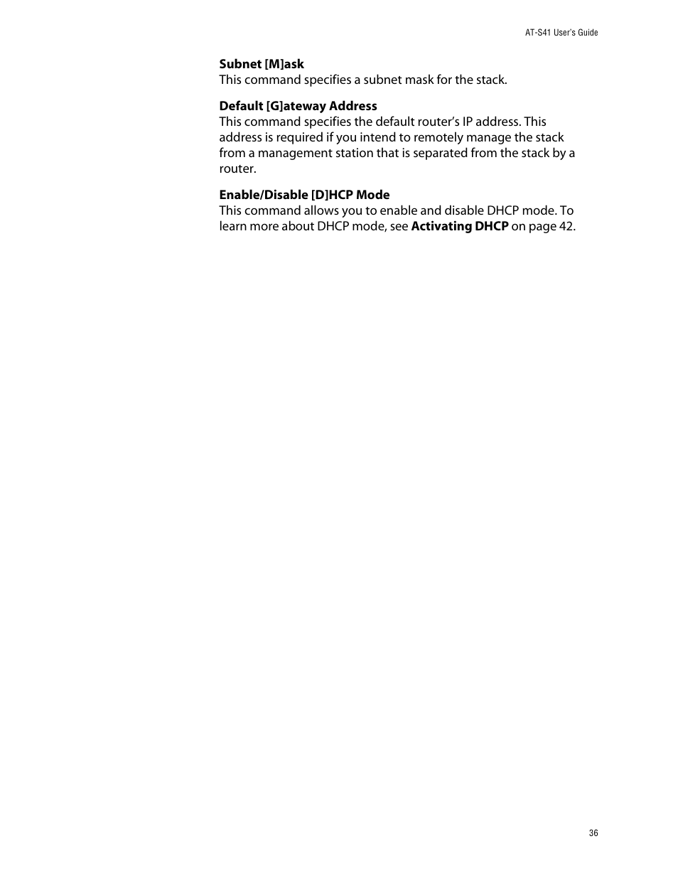 Allied Telesis AT-S41 User Manual | Page 36 / 233