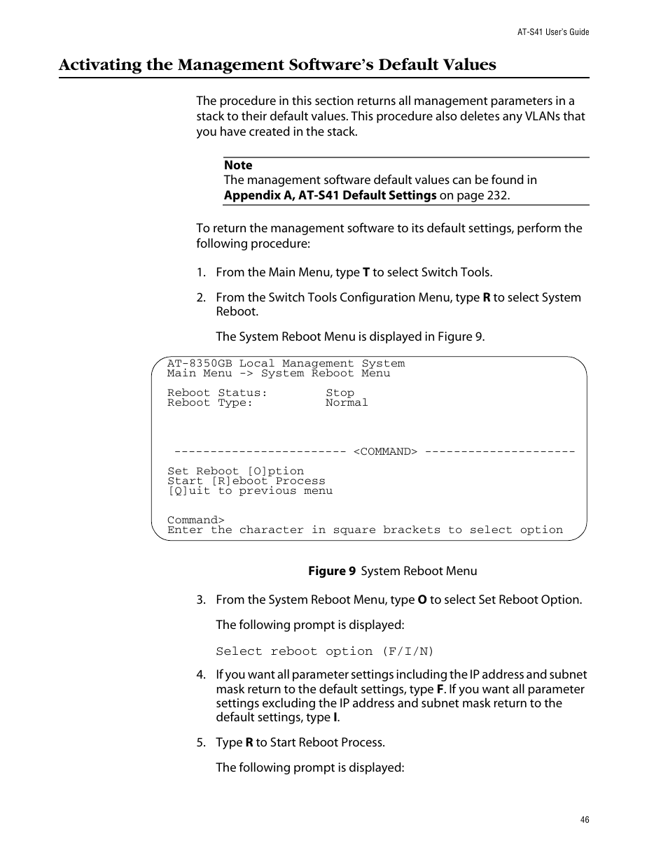 Allied Telesis AT-S41 User Manual | Page 46 / 233