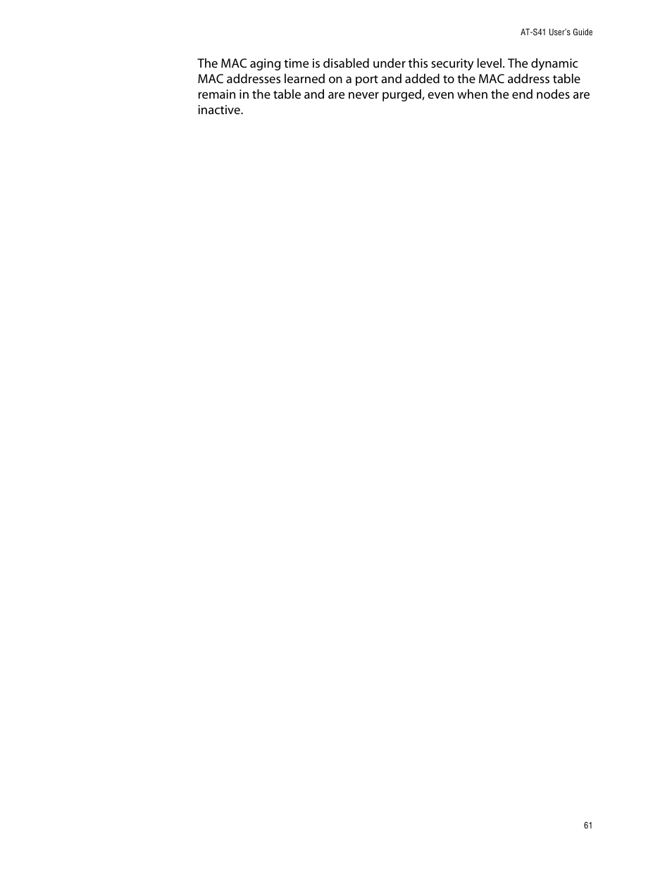 Allied Telesis AT-S41 User Manual | Page 61 / 233