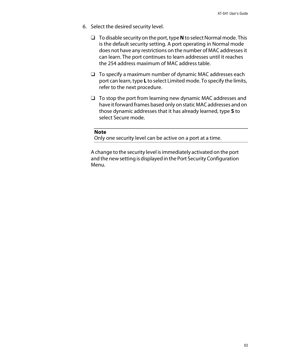 Allied Telesis AT-S41 User Manual | Page 63 / 233