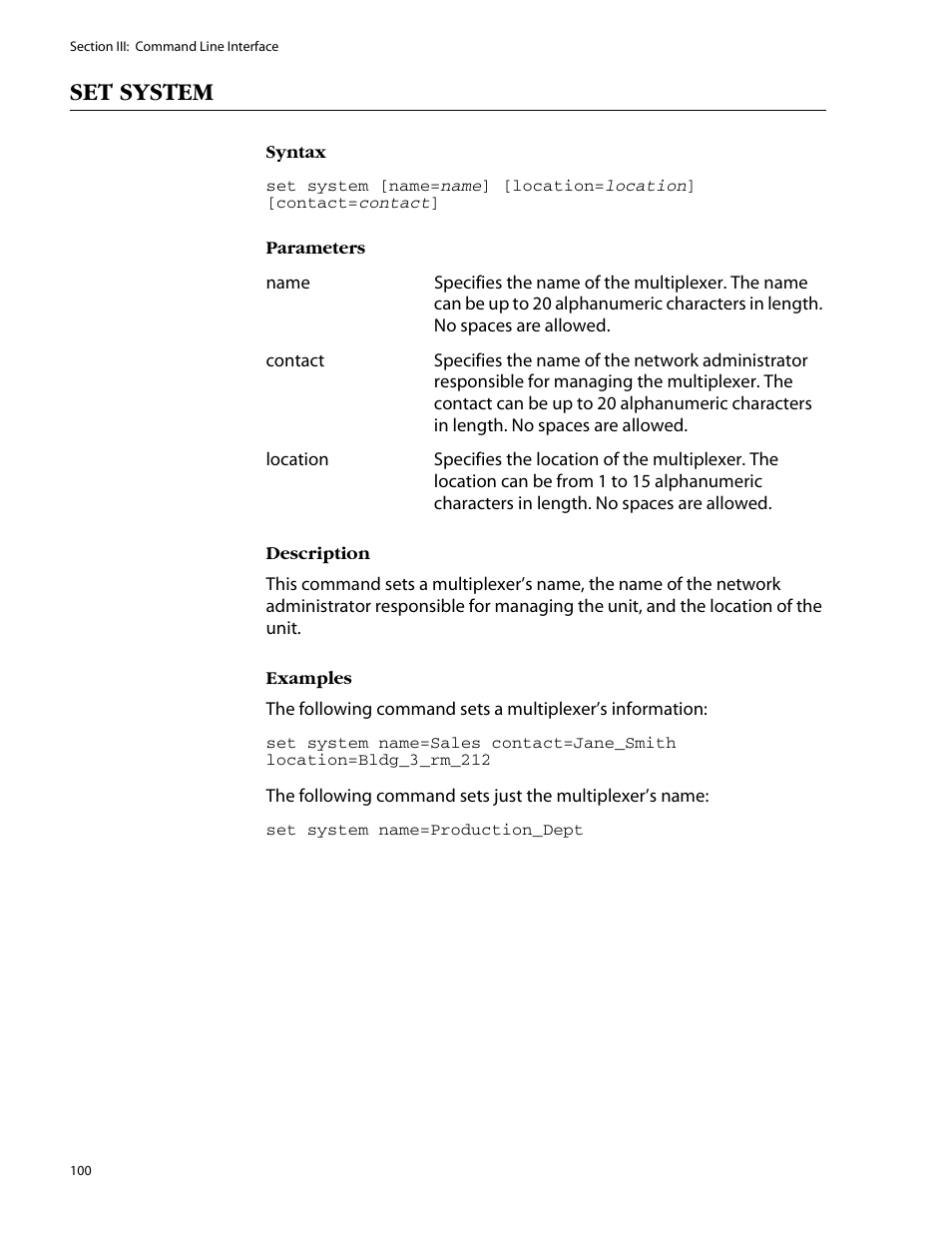 Set system | Allied Telesis AT-S47 User Manual | Page 100 / 154