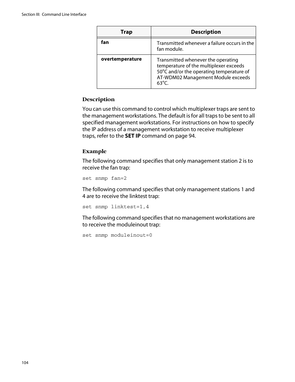 Allied Telesis AT-S47 User Manual | Page 104 / 154