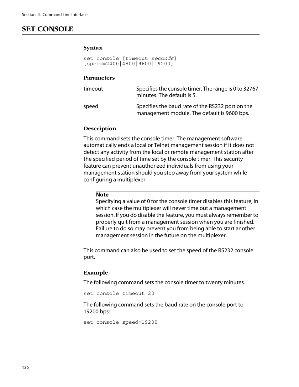 Set console | Allied Telesis AT-S47 User Manual | Page 136 / 154