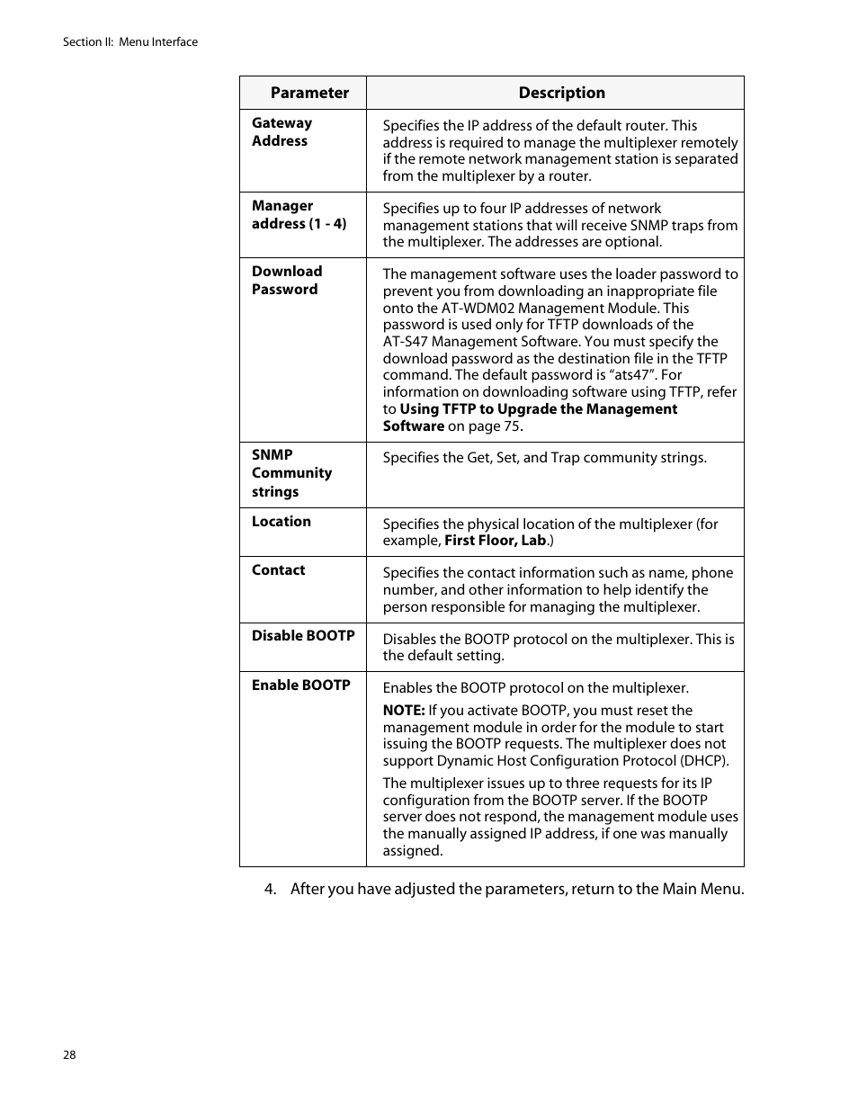 Allied Telesis AT-S47 User Manual | Page 28 / 154