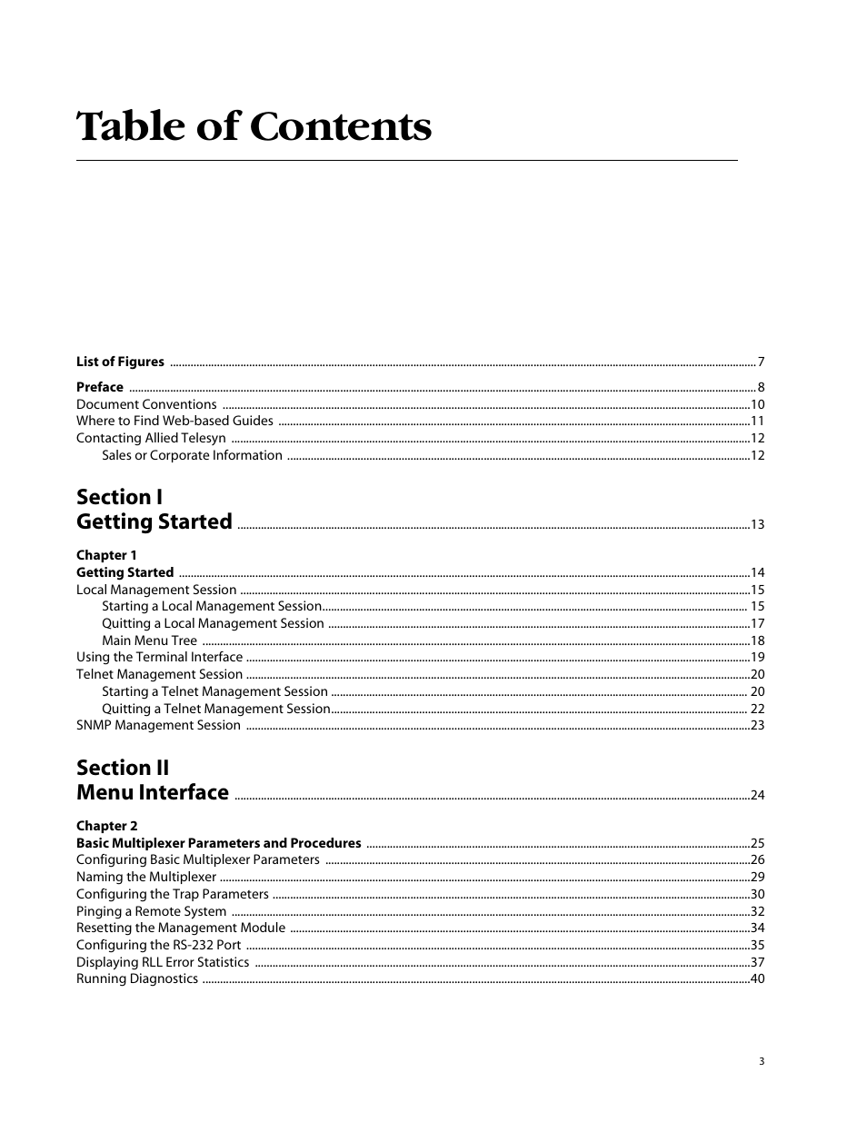 Allied Telesis AT-S47 User Manual | Page 3 / 154