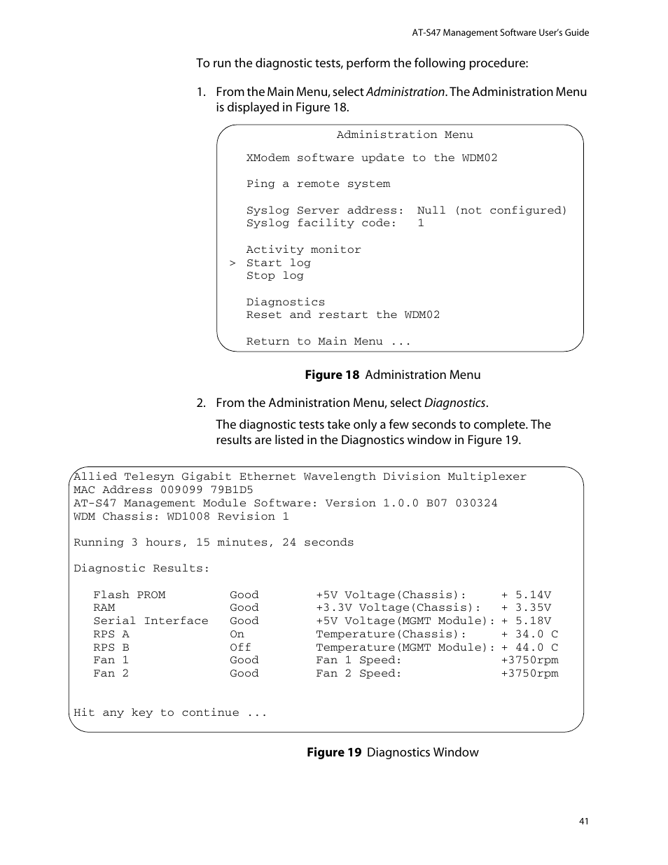 Allied Telesis AT-S47 User Manual | Page 41 / 154