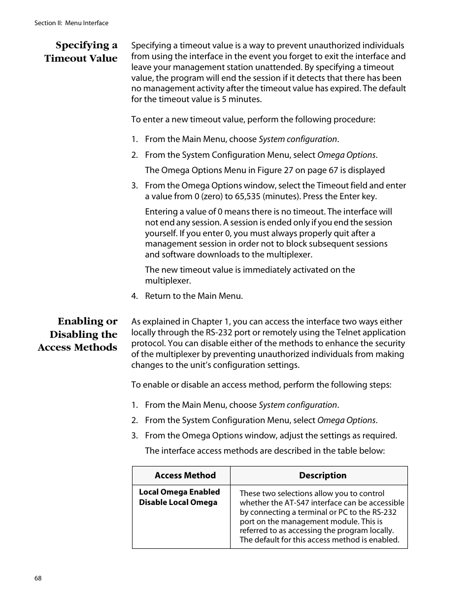 Allied Telesis AT-S47 User Manual | Page 68 / 154