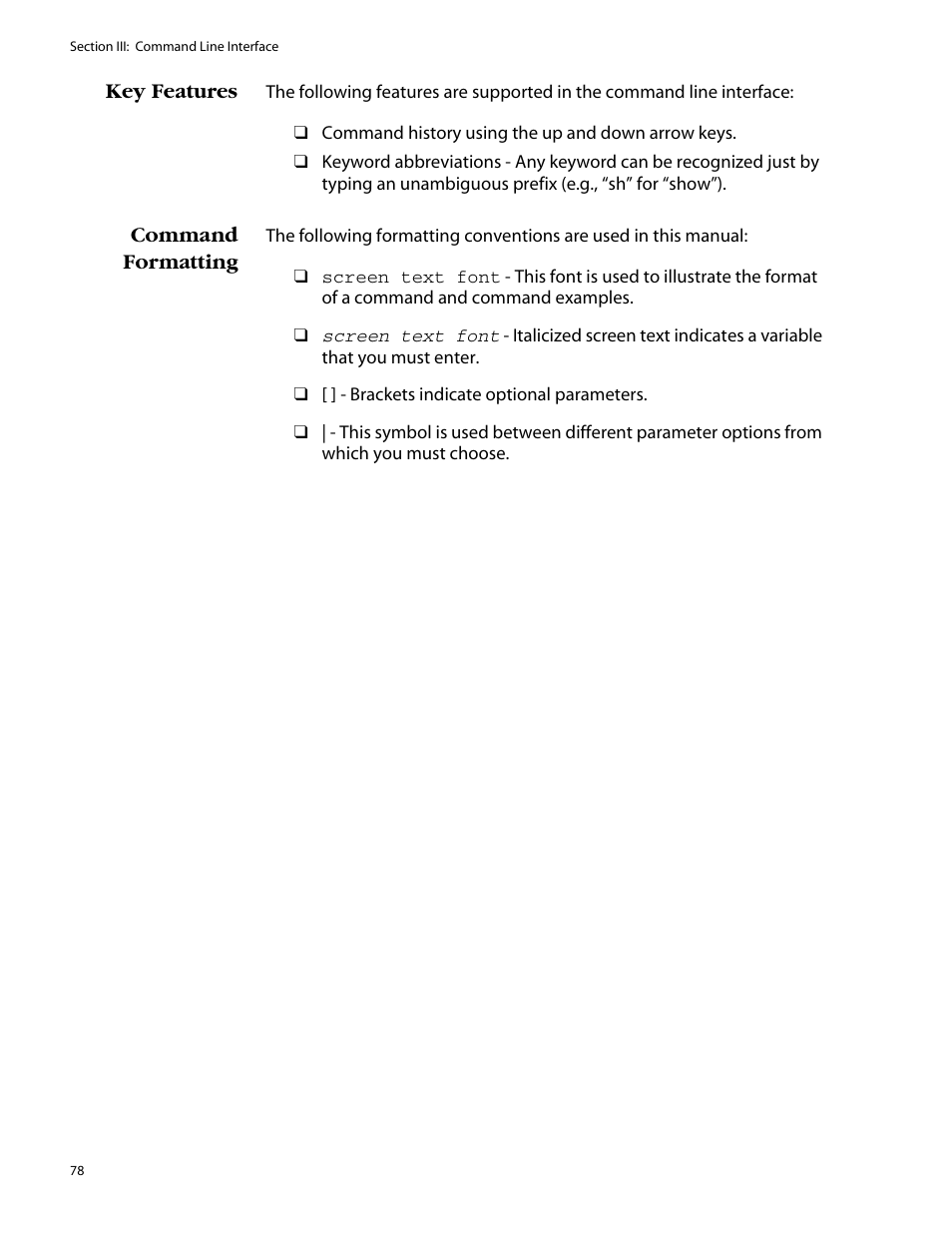 Allied Telesis AT-S47 User Manual | Page 78 / 154