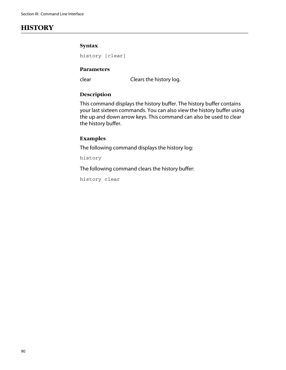 History | Allied Telesis AT-S47 User Manual | Page 90 / 154