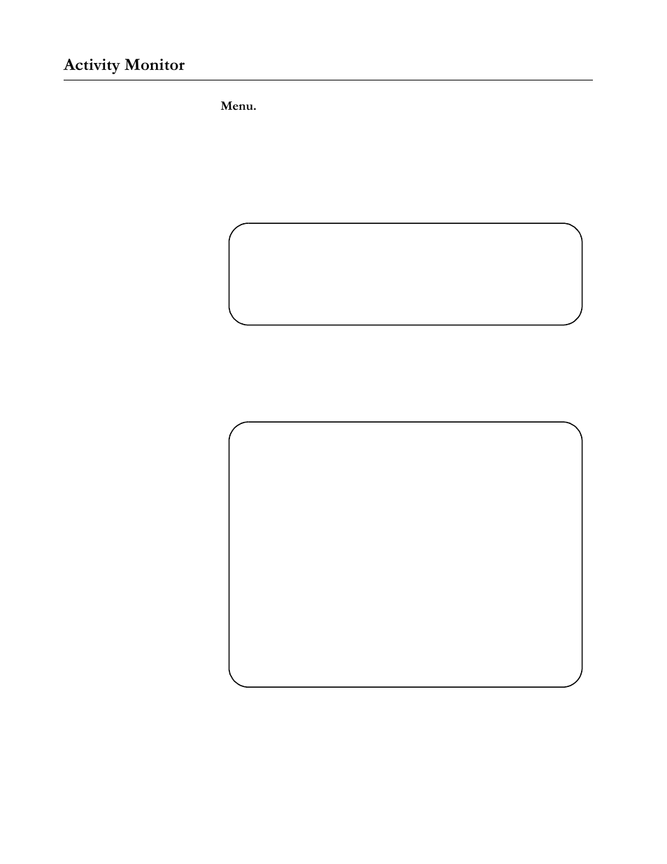 Activity monitor, Menu, Accounting | Activity monitor -2, Fwlylw\#0rqlwru | Allied Telesis AT-S20 User Manual | Page 76 / 124