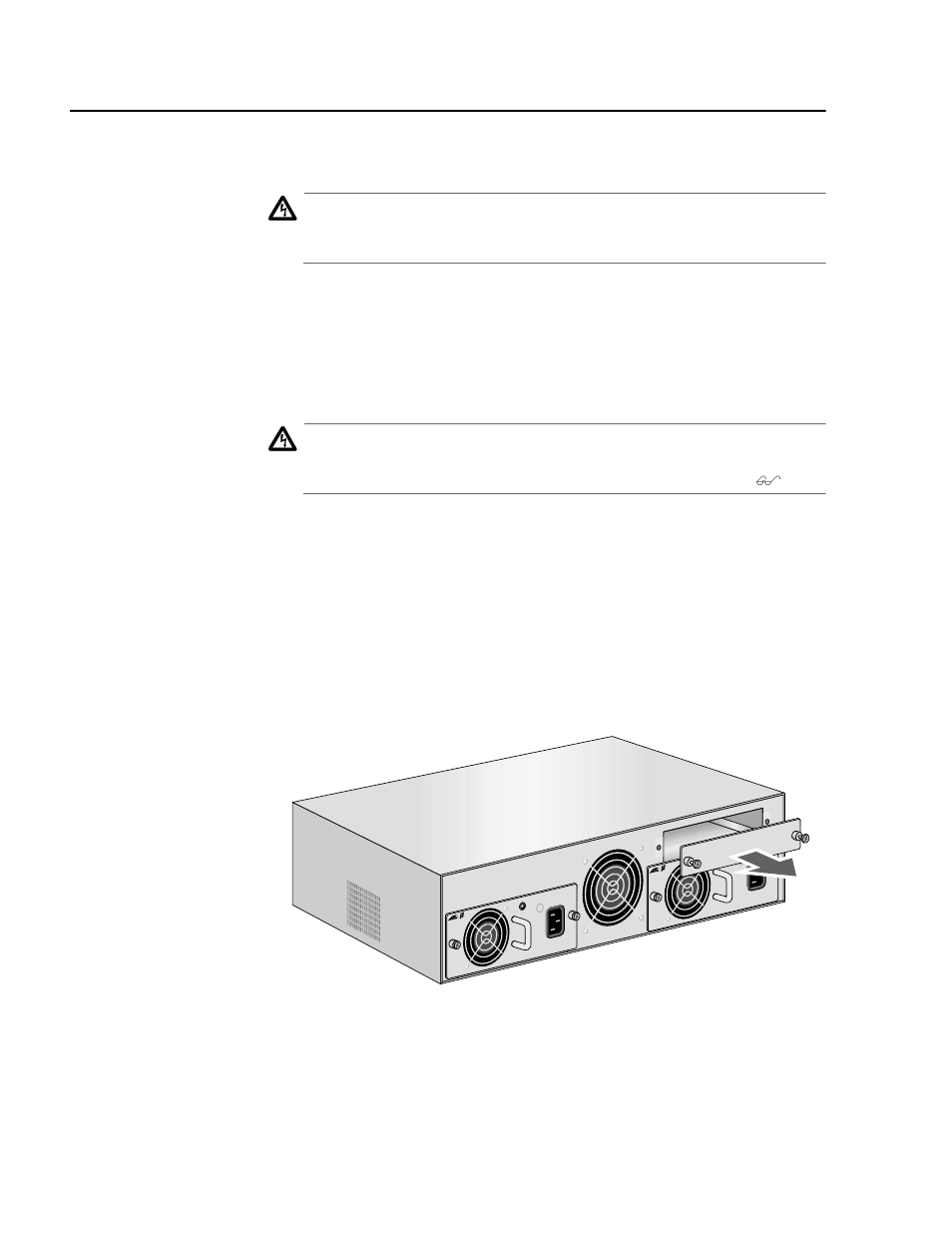 Head1 - installing an optional management module, Installing an optional management module, Installing an optional management module 96 | Allied Telesis AT-PBC18 User Manual | Page 96 / 120