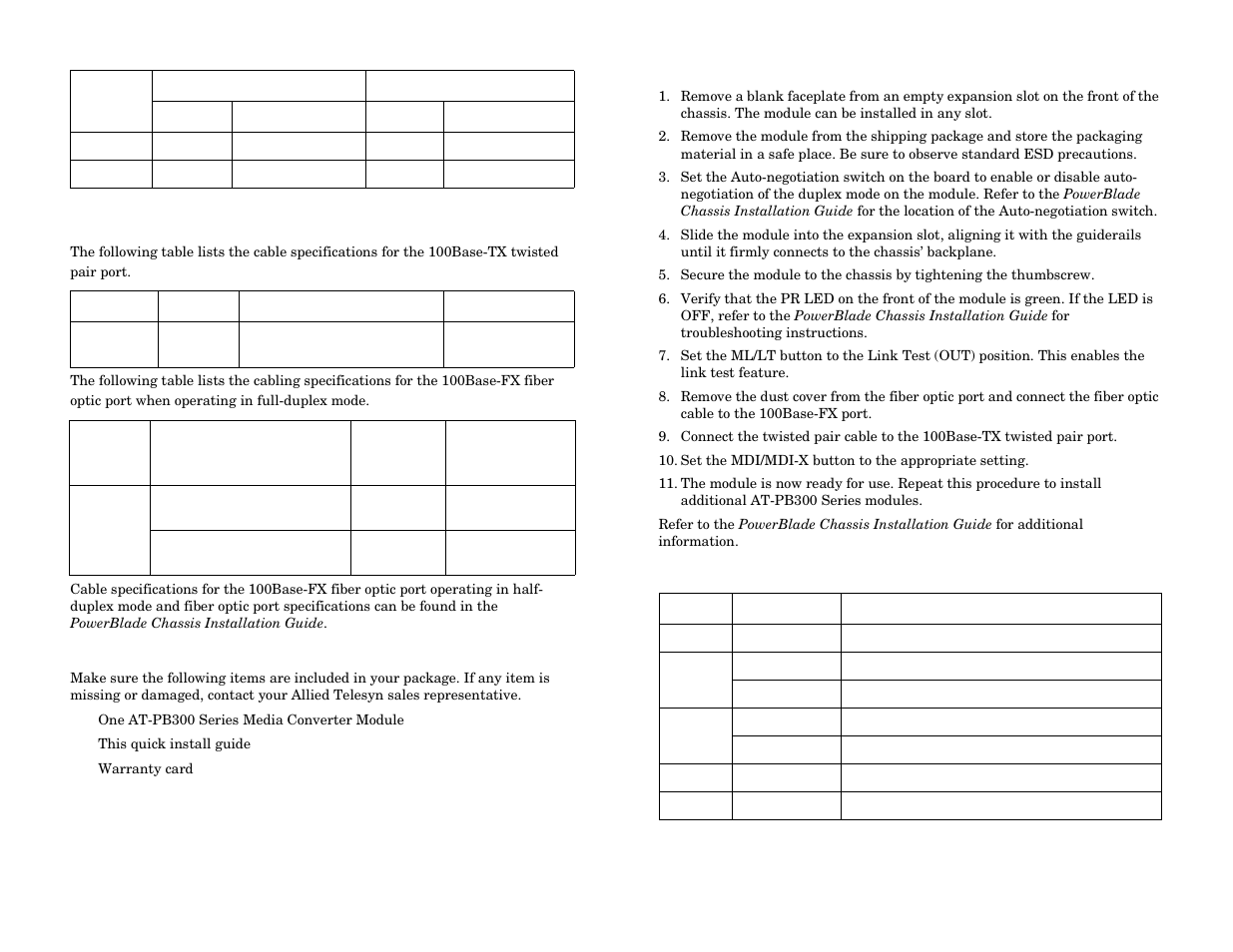 Allied Telesis AT-PB300 Series User Manual | Page 2 / 2