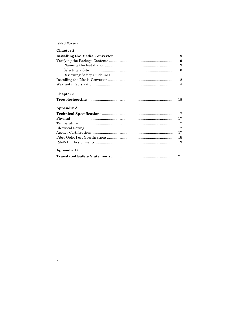 Allied Telesis AT-MC1005/4 User Manual | Page 6 / 44