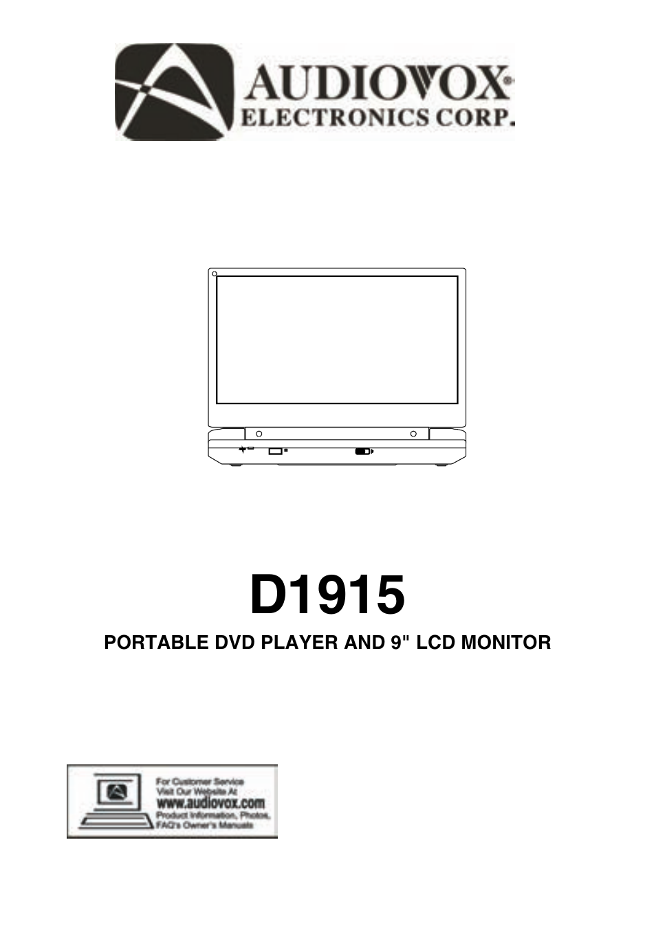 Audiovox D1915 User Manual | 33 pages