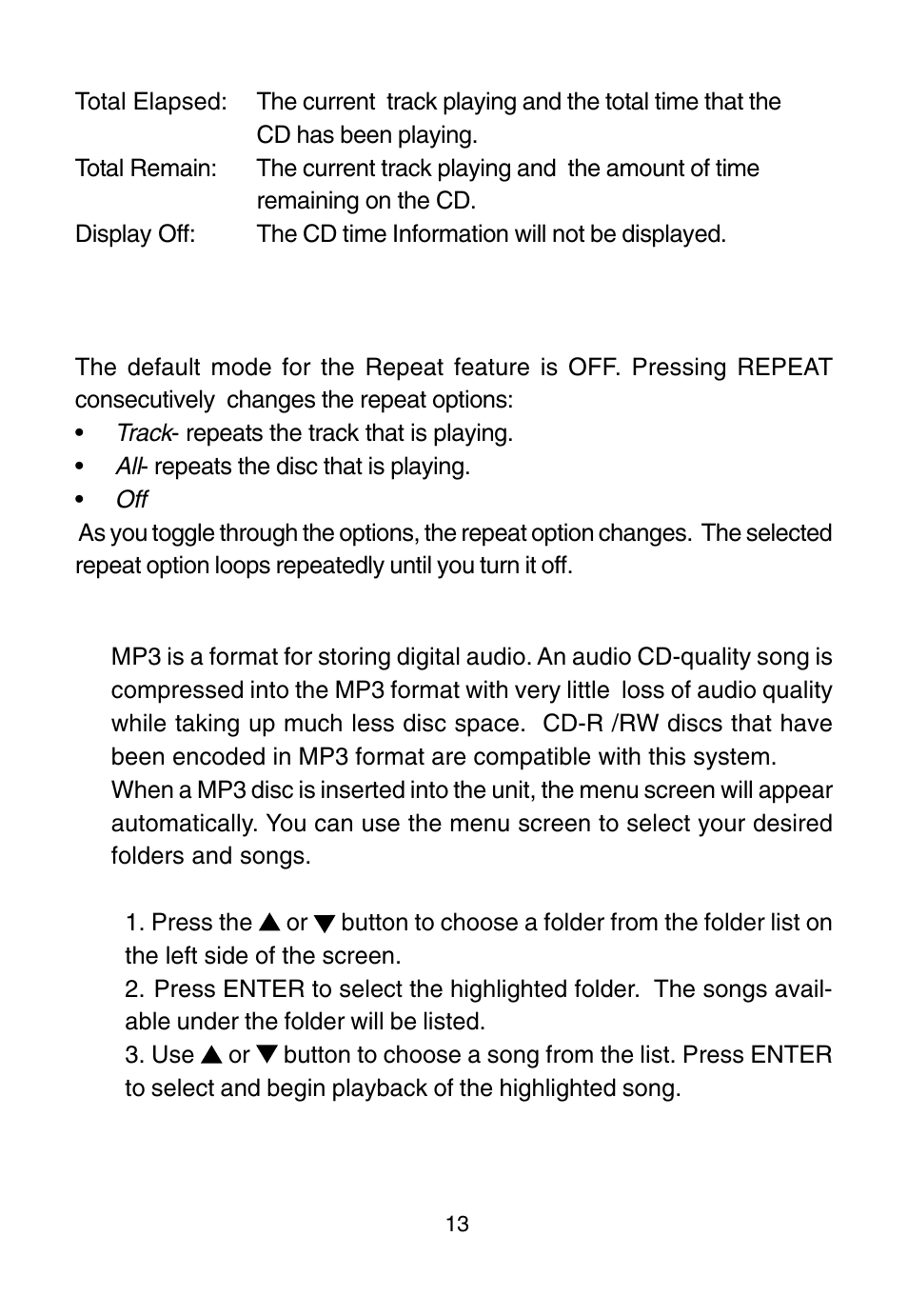 Audiovox D1915 User Manual | Page 13 / 33