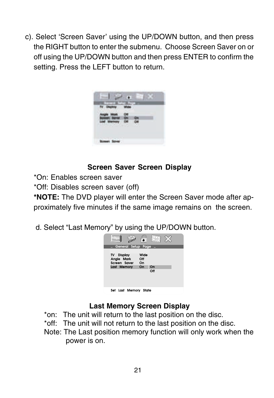 Audiovox D1915 User Manual | Page 21 / 33