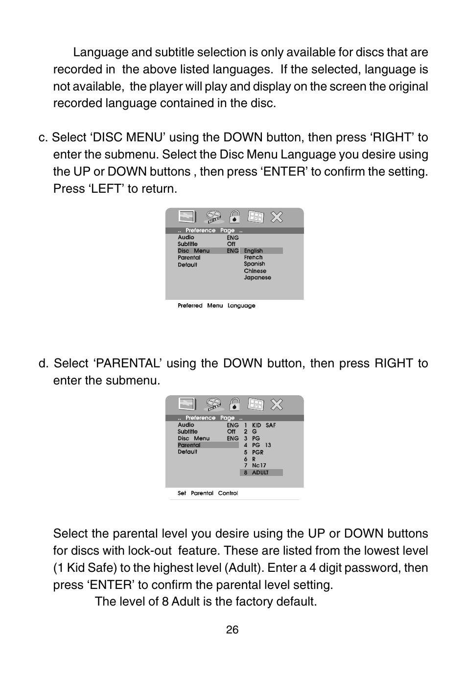 Audiovox D1915 User Manual | Page 26 / 33