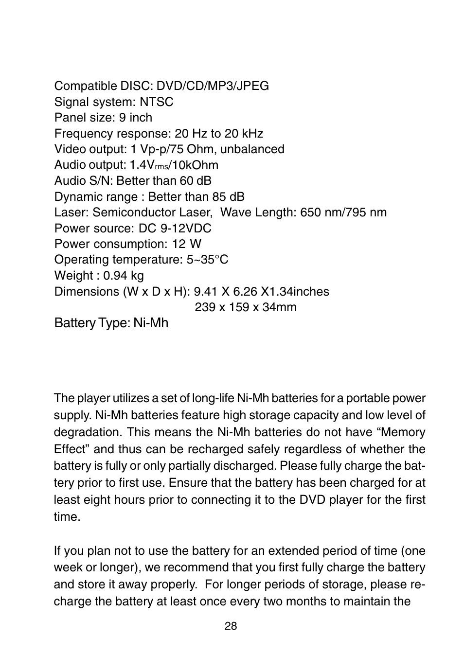 Audiovox D1915 User Manual | Page 28 / 33