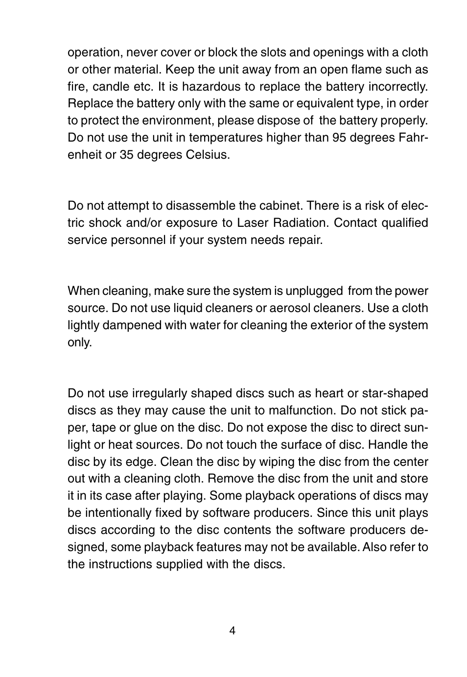 Audiovox D1915 User Manual | Page 4 / 33