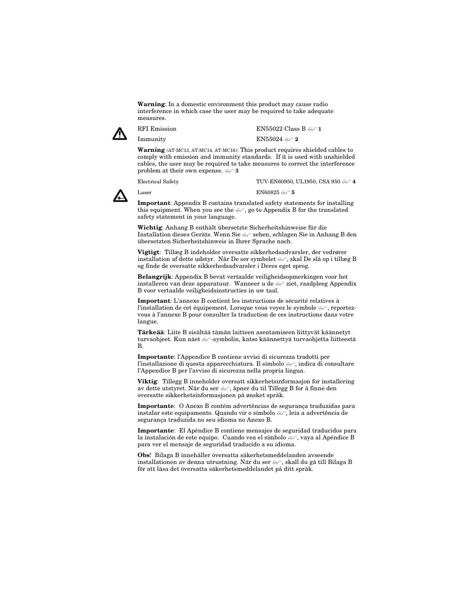 Allied Telesis AT-MC16 User Manual | Page 4 / 50