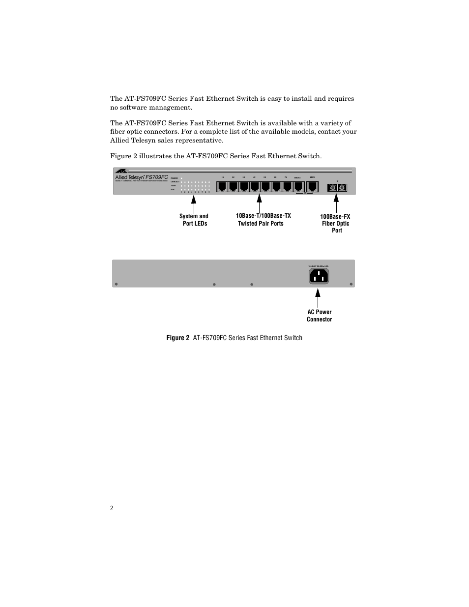 Fs709fc | Allied Telesis AT-FS709FC User Manual | Page 12 / 46