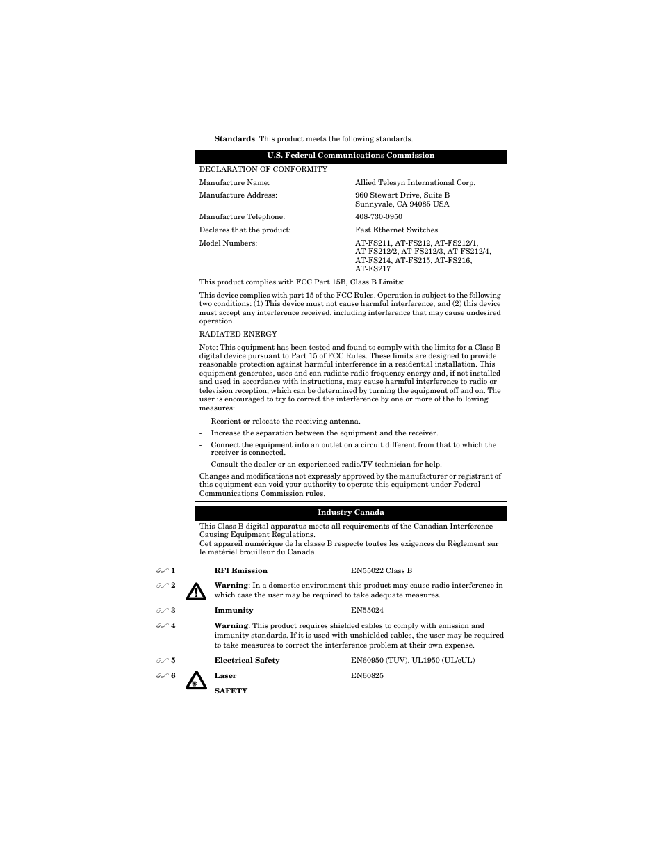 Allied Telesis AT-FS217 User Manual | Page 32 / 44