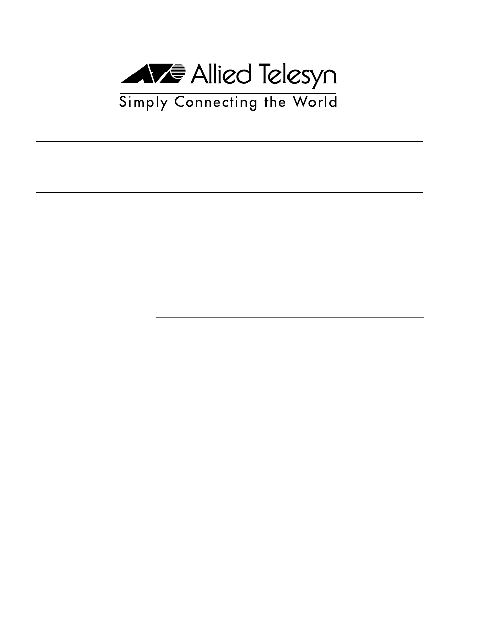 Allied Telesis AT-A1x Addendum User Manual | 1 page