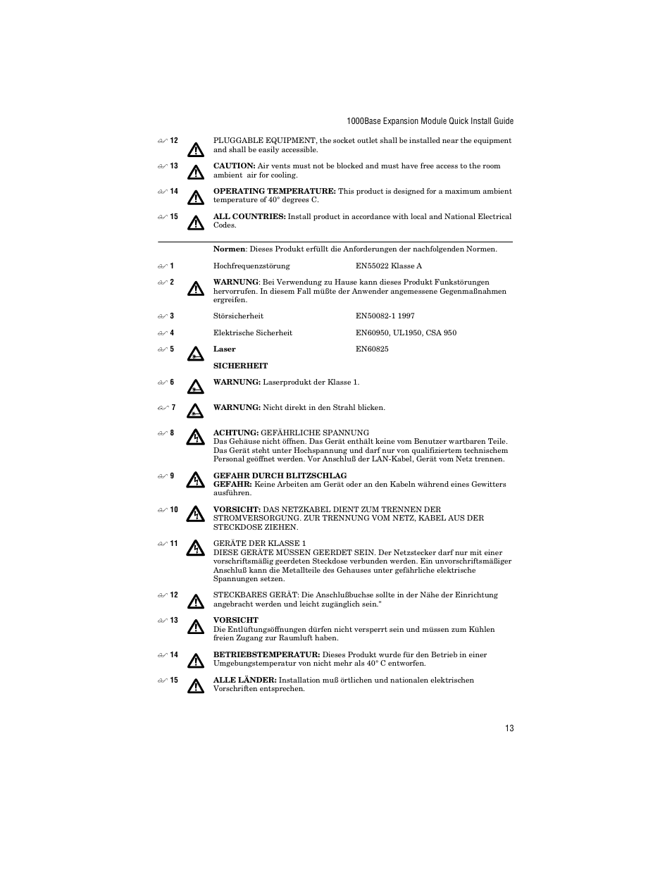 Allied Telesis AT-A24/SX, LX User Manual | Page 23 / 36
