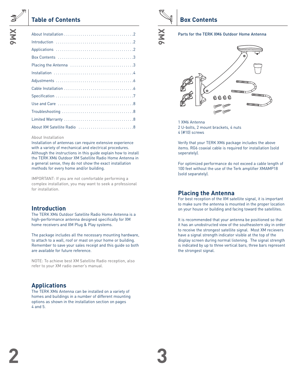 Audiovox XM6 User Manual | Page 2 / 4