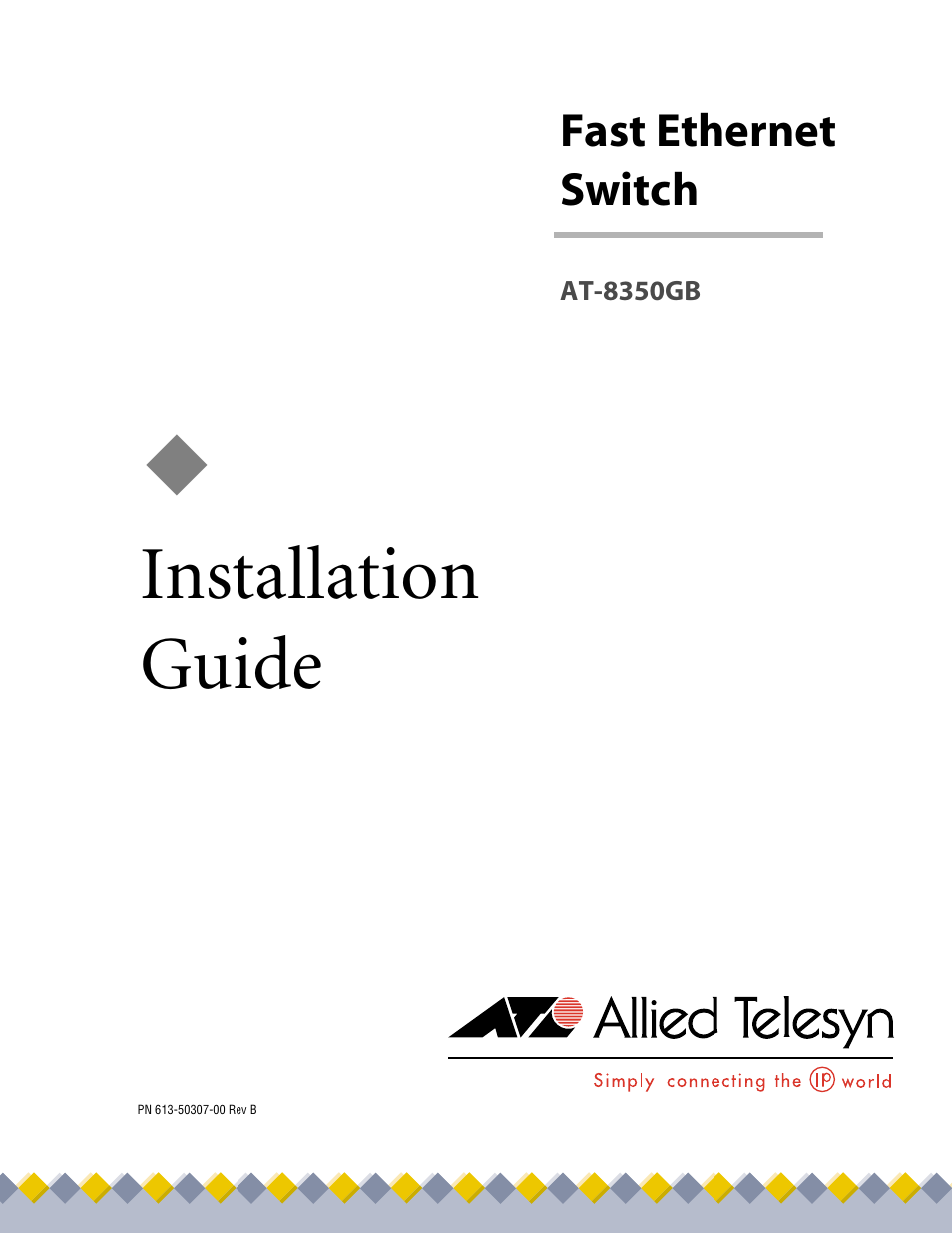 Allied Telesis AT-8350GB User Manual | 104 pages