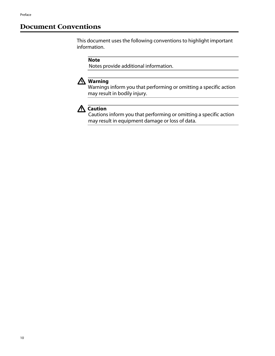 Document conventions | Allied Telesis AT-8350GB User Manual | Page 10 / 104