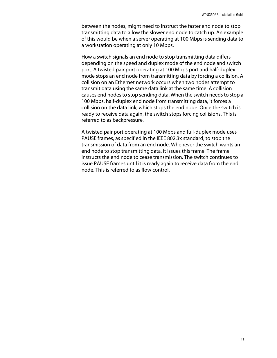 Allied Telesis AT-8350GB User Manual | Page 47 / 104