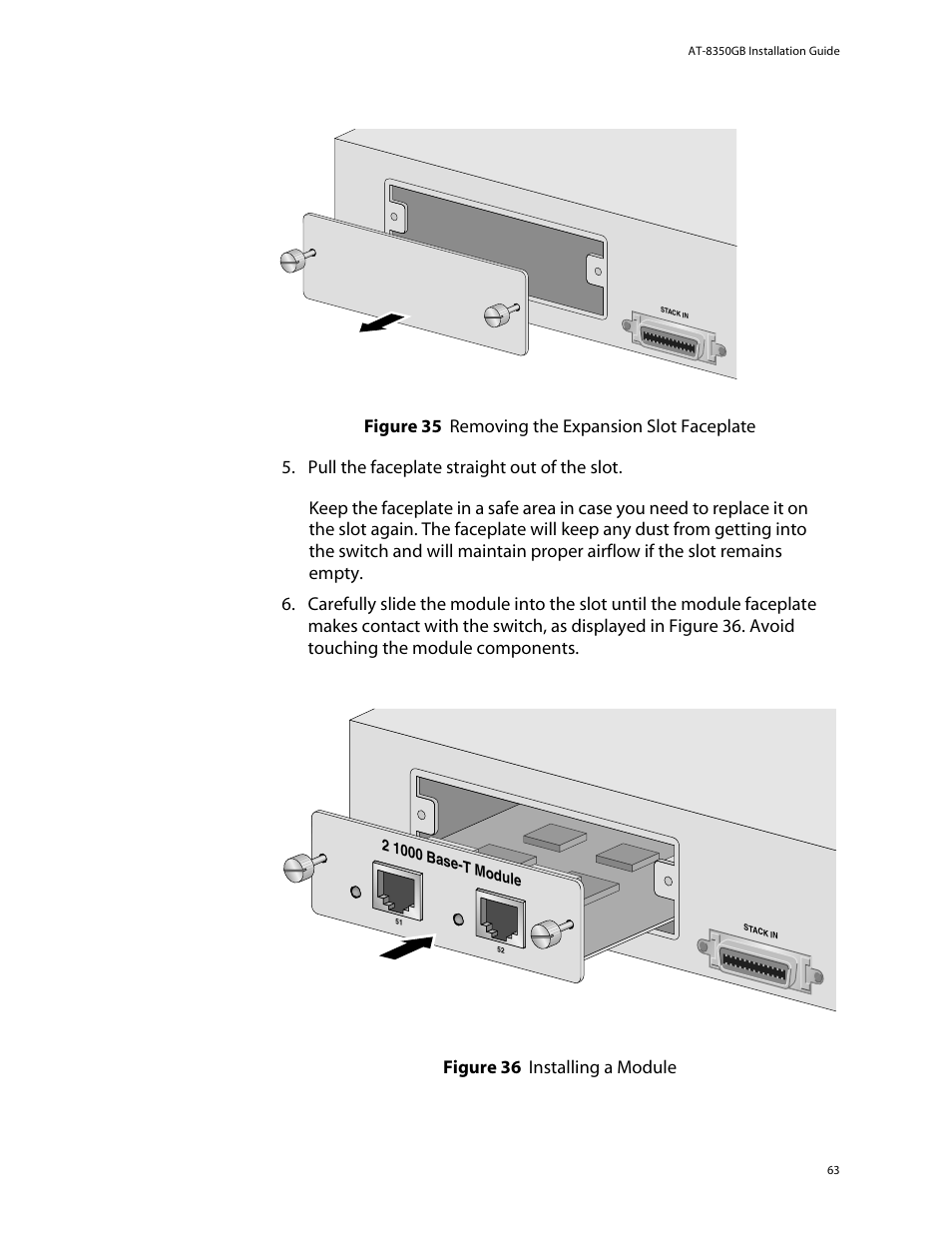 Allied Telesis AT-8350GB User Manual | Page 63 / 104